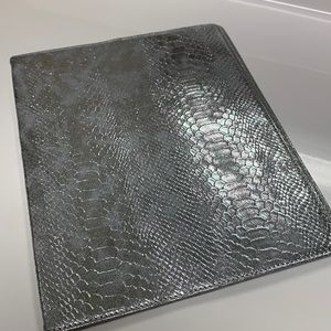Silver Snake Print Journal Cover